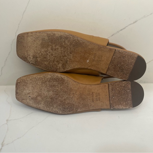 Vince Leather Slingback Square Flats - Picture 6 of 6